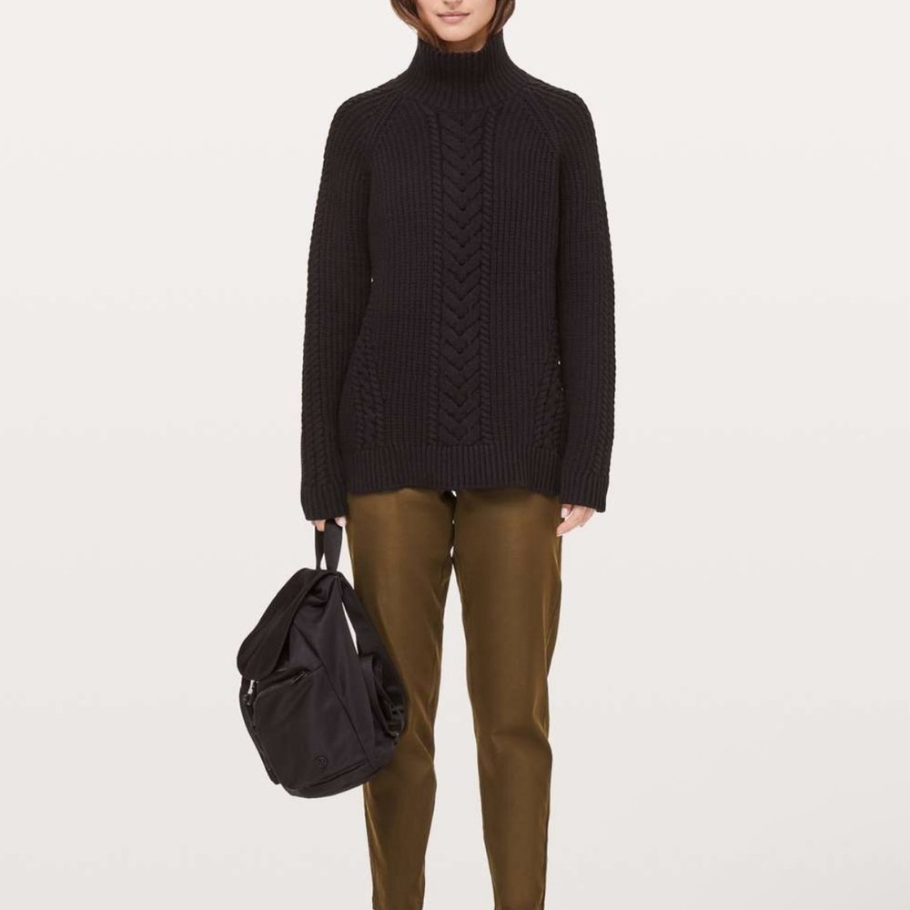 lululemon athletica Black Turtleneck Sweater